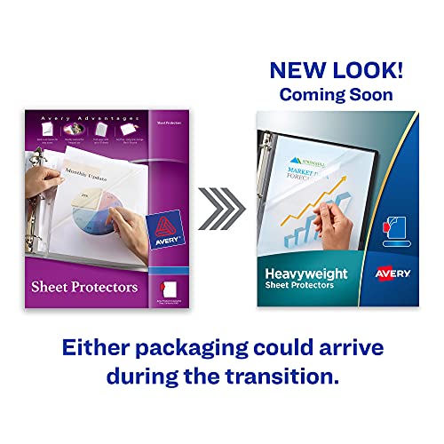 Avery Diamond Clear Heavyweight Sheet Protectors, Easy Load, 100 Document Protectors (74100) - Image 4
