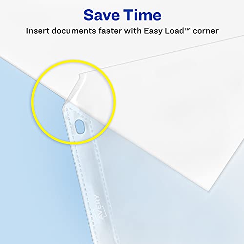 Avery Diamond Clear Heavyweight Sheet Protectors, Easy Load, 100 Document Protectors (74100) - Image 5