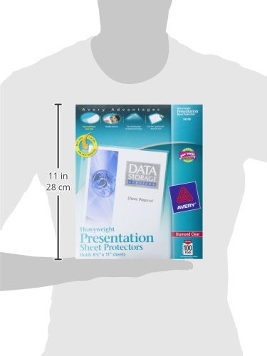 Avery Diamond Clear Heavyweight Sheet Protectors, Easy Load, 100 Document Protectors (74100) - Image 3