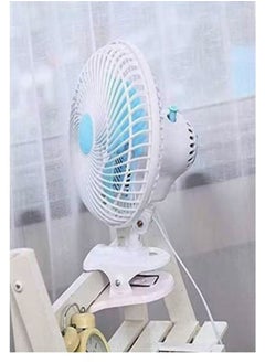 MODI Clip Electric Fan Mini Portable Shaking Head 2 Gear Home Desktop  - Image 3