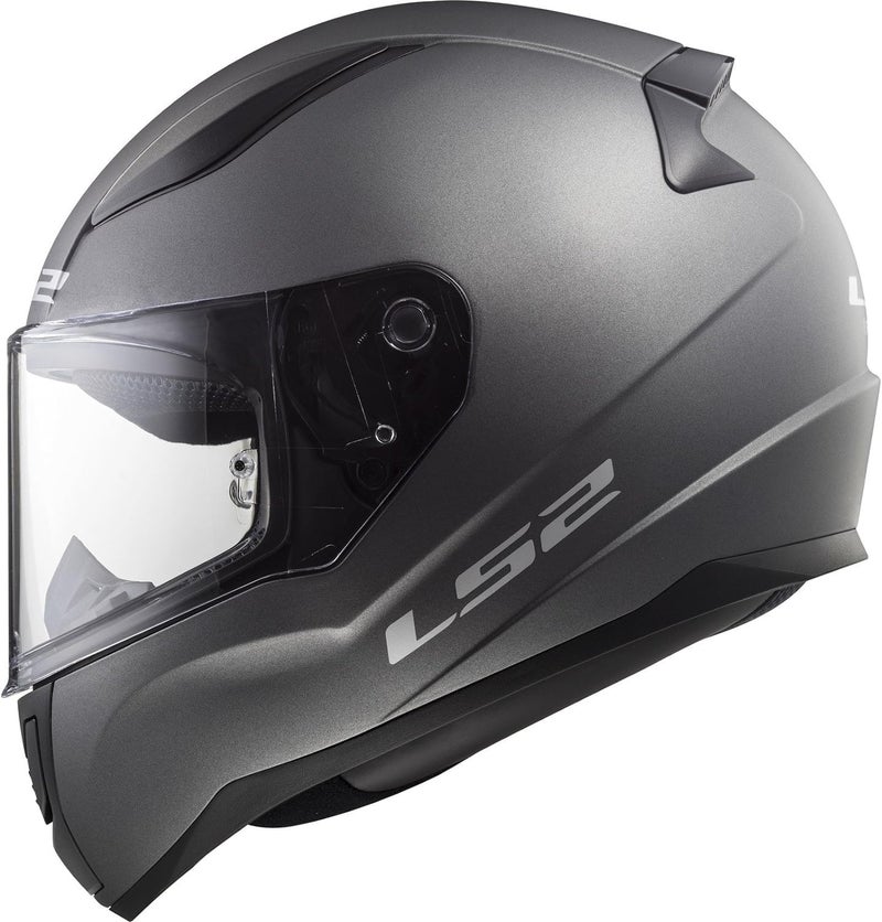 LS2 103531007s Motorcycle Helmets-Rapid Matt, Titanium, Size S - Image 1