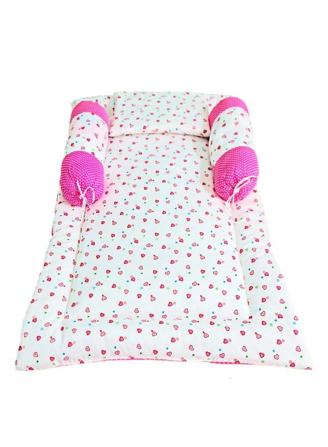 Brandonn مجموعة هدايا من أغطية السرير القطنية للأطفال حديثي الولادة مع مجموعة من 3 وسائد - Image 3