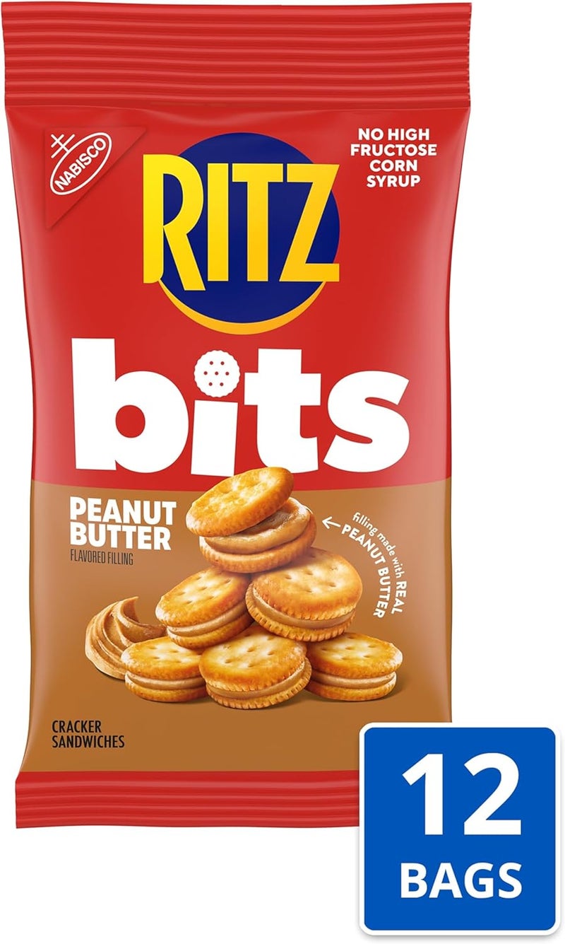 RITZ Bits Peanut Butter Cracker Sandwiches - Pack of 12 - Image 4