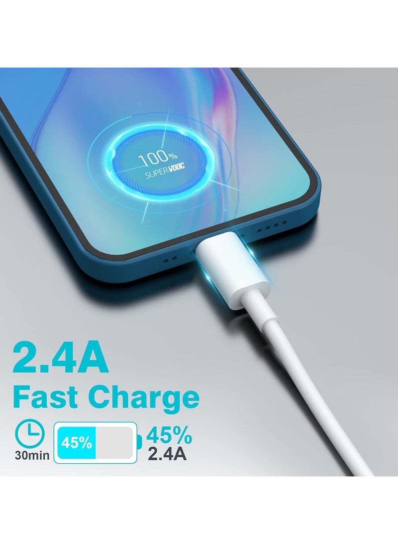 كابل USB-C، عبوتان بطول 6 أقدام / 1.8 متر، من USB A إلى USB C، كابل شحن سريع من نوع USB Type-C، متوافق مع Samsung Galaxy S23 وS22 وS21 وS20 وS9، وNote 10 و9 و8، وiPhone 15 و16، وGoogle Pixel، وOnePlus، وغيرها. - Image 4