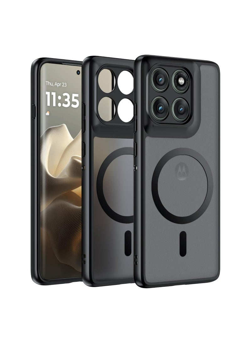 general Case Compatible with Motorola Moto Edge 60 Pro, Mag-Safe Compatible, Shock Protection, Yellowing Resistant, Magnetic Classic Hybrid Case - Image 1