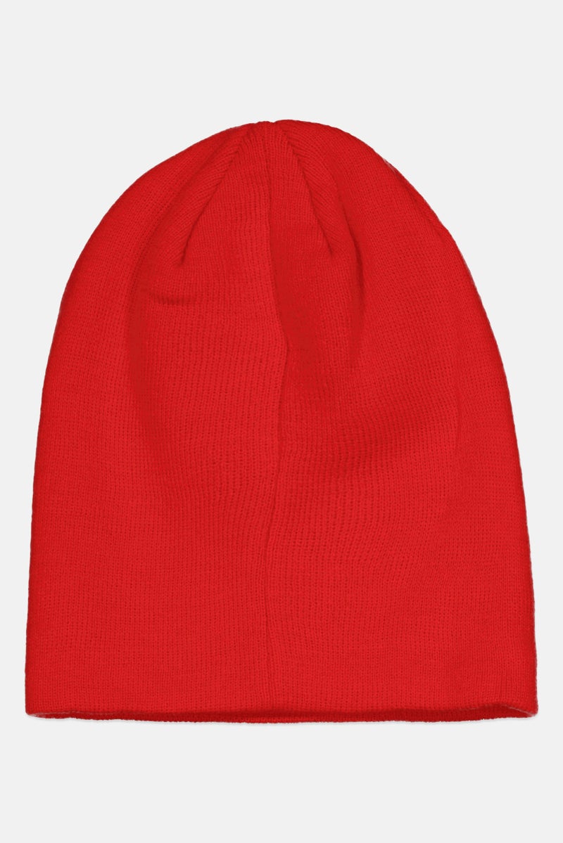 Spyder Men Brand Logo Knitted Beanie, Red - Image 2