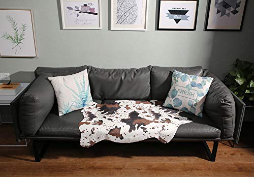 MustMat Cute Cow Print Rug Fun Faux Cowhide Area Rug Nice for Decorating Kids Room 29.5" W x 43.3" L - Image 3