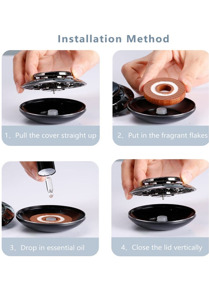 IAF Rotating Car Air Freshener Car Decoration Car Diffuser Fragrance Car Aromatherapy Get Rid of Odors Center Decoration - Image 2