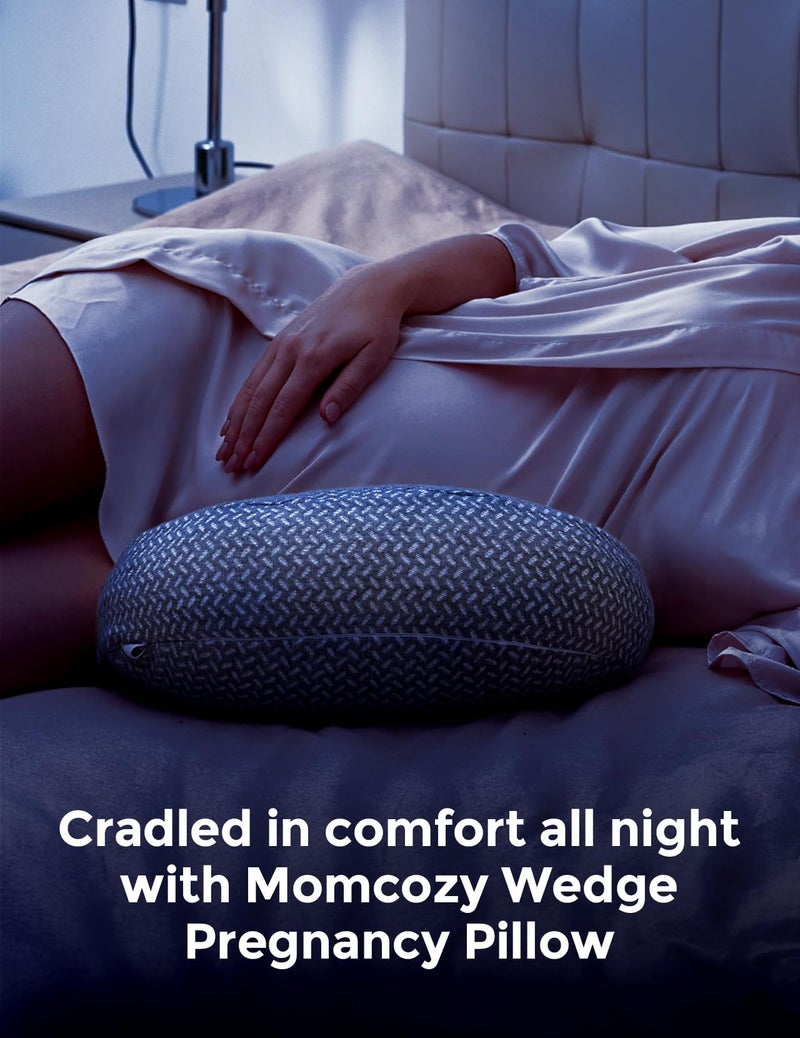 Momcozy Momcozy Portable Pregnancy Pillow for Sleeping, Grey  - Image 5