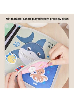 Generic Baby Three-dimensional Early Education Cloth Book 0-1 Years Old Baby Can't Tear It, Can Bite Chinese And English Enlightenment Tear Book 3-6 Months Toy-Color:Early Education Cloth Book [Baby's Day]]  - Image 2