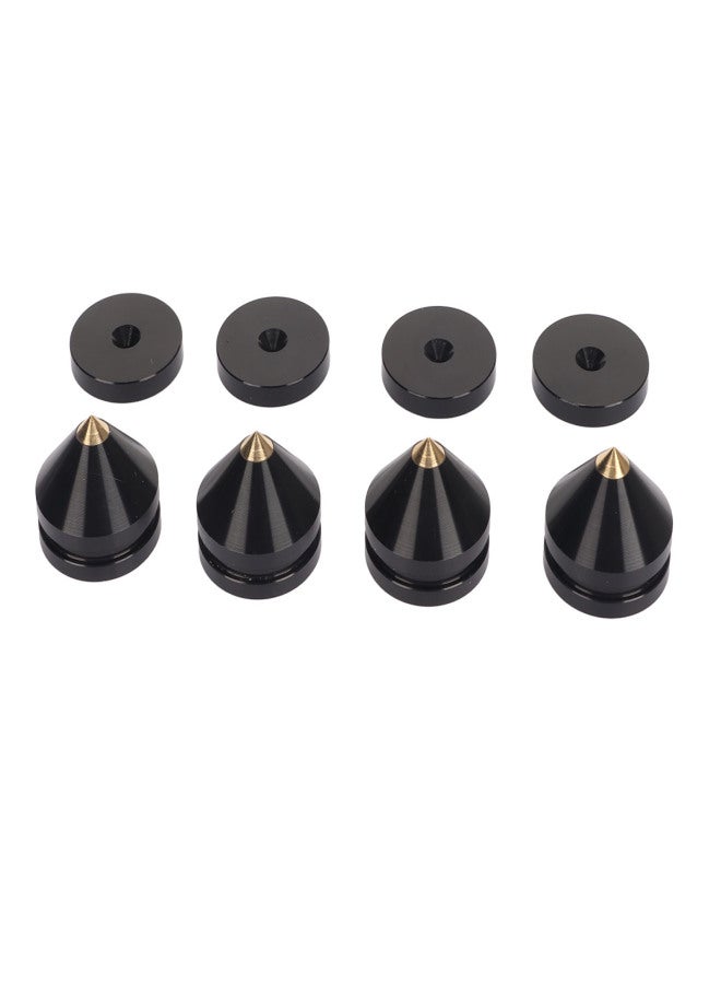 4PCS Speaker Isolation Feet Pad Shock Absorption Amplifier Spike Isolation Feet Mat for Turntable Subwoofer Speaker Amps Black - Image 5