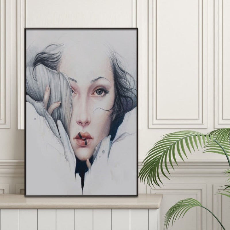 ماركتنا لوحة قماشية بتصميم مودرن مع برواز مجوف مقاس (60×90) قطعة واحدة - Image 1