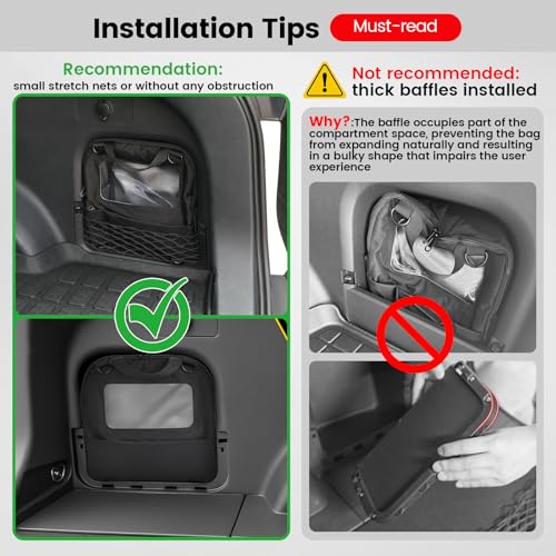 HPEVA 3rd Gen Upgrade RAV4 Trunk Cubby Bag Organizer with Clear Window,Small Cargo Side Pocket Compatible with Toyota Rav4 2025 2024 2023 2022 2021 2020 2019 Storage Emergency Backpack for Empty Hole - Image 2