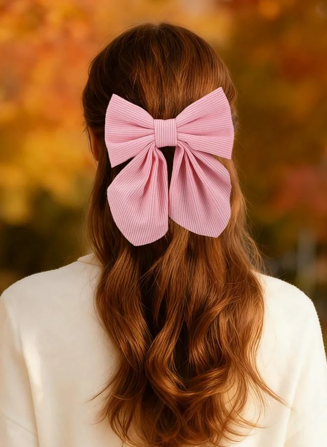 Take Two Pack of 3 - Floral Print Bow Hair Clip