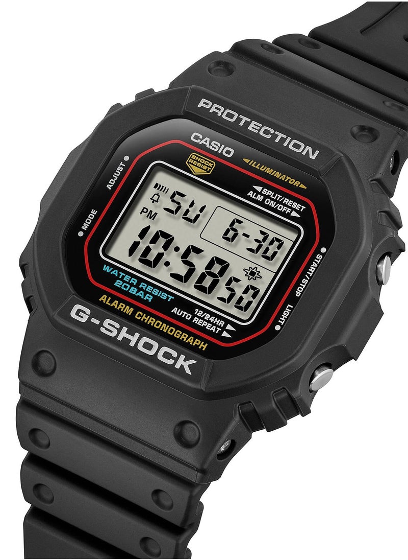 G-SHOCK Iconic Styles With Origin Colour Recreated Digital Men's Watch DW-5600RL-1DR-48.9 × 42.8 × 13.4 mm  - Image 3