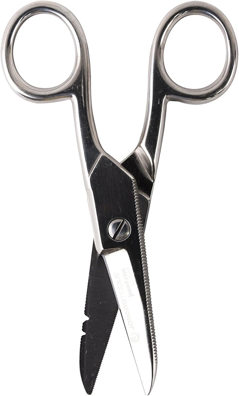 Jonard Tools ES-1964DS Stainless Steel Free-Fall Electrician's Scissors For Reduced Hand Fatigue - Image 1