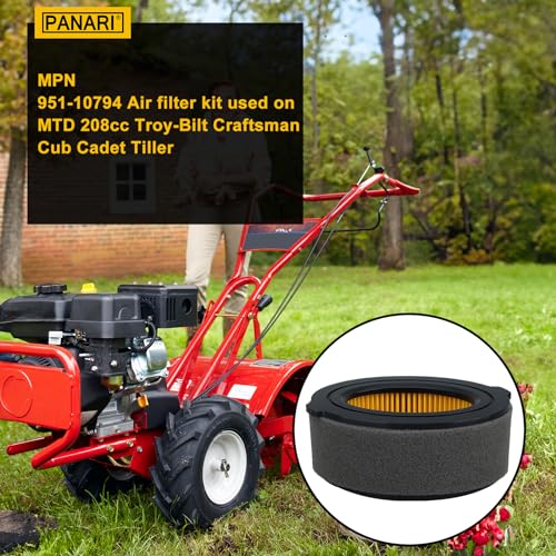 Panari 951-10794 Air Filter 2 Pack for Troy-Bilt 208cc MTD 951-14262 751-10794 751-14262 with Pre Cleaner Fits MTD Gold Craftsman Yard-Man Yard Machines - Image 2
