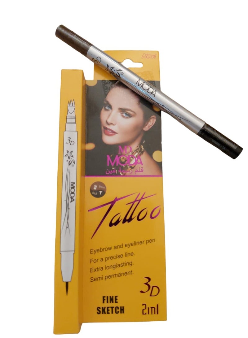 MODA Eyebrow Pencil and three Dimensional Eyeliner  - Image 2