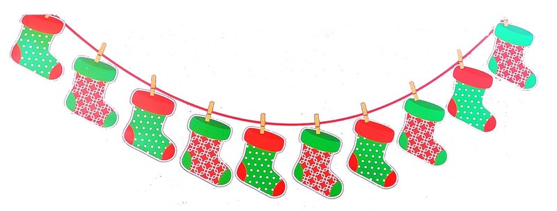 Forty Wings Forty Wings 1 Pcs Paper Socks Wall Hanging Tree Hanging Ornaments Baubles Pendent Christmas Decoration and Christmas Craft - Image 1