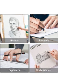 Y&D Drawing Pencils 8B 7B 6B 5B 4B 3B 2B B HB F H 2H Sketching with Graphite Lead Artist Set for Adults Artists Student Beginners Professional 12 Pcs  - Image 3
