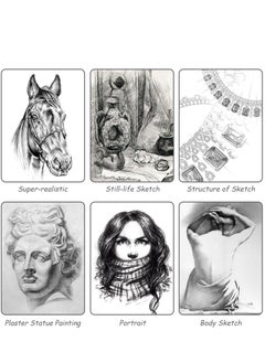 Y&D Drawing Pencils 8B 7B 6B 5B 4B 3B 2B B HB F H 2H Sketching with Graphite Lead Artist Set for Adults Artists Student Beginners Professional 12 Pcs  - Image 2