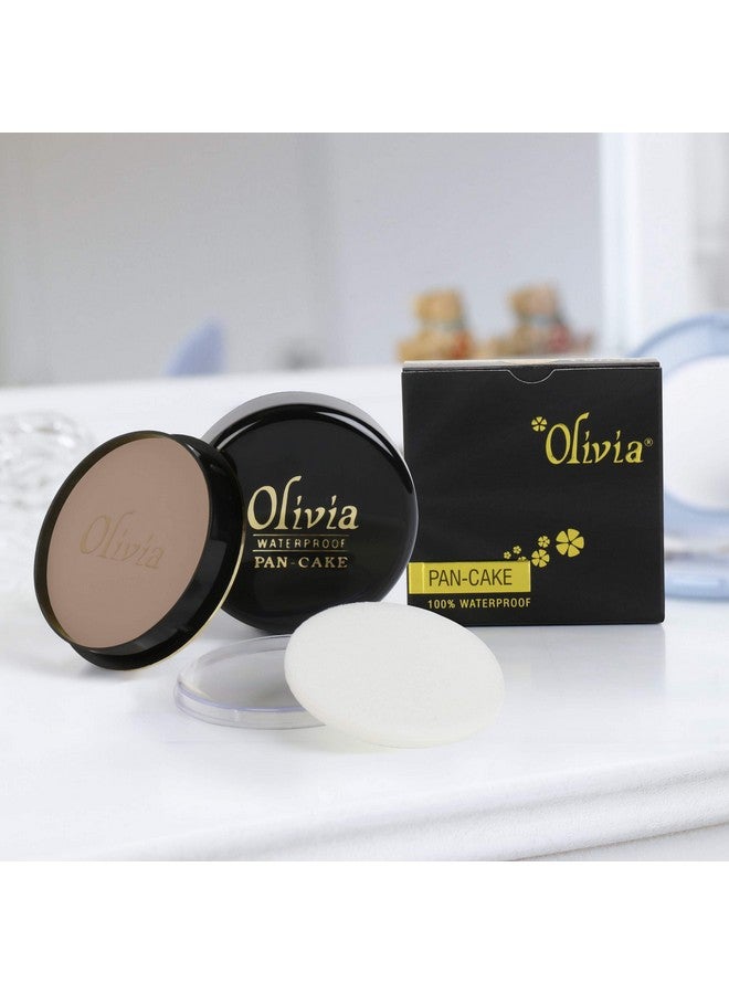 Olivia Powder Waterproof Pan Cake Natural Beige Makeup Concealer 25G Shade No.25 - Image 4
