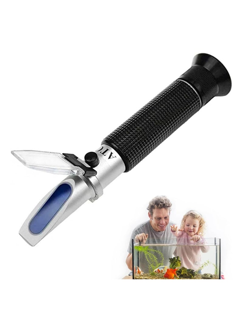 Salinity Refractometer for Seawater and Marine Fishkeeping Aquarium with Automatic Temperature Compensation - Image 1
