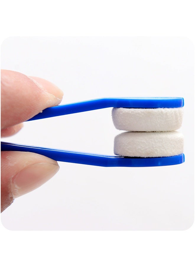 طقم مكون من 5 قطع من نظارات شمسية صغيرة وأداة تنظيف عدسات ميكروفايبر فرشاة ناعمة لعمل تنظيف العدسات (ألوان عشوائية) - Image 2