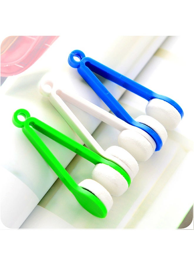 طقم مكون من 5 قطع من نظارات شمسية صغيرة وأداة تنظيف عدسات ميكروفايبر فرشاة ناعمة لعمل تنظيف العدسات (ألوان عشوائية) - Image 4