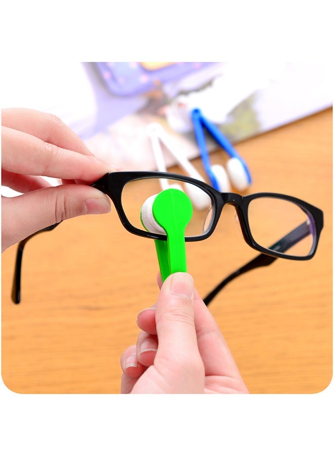 طقم مكون من 5 قطع من نظارات شمسية صغيرة وأداة تنظيف عدسات ميكروفايبر فرشاة ناعمة لعمل تنظيف العدسات (ألوان عشوائية) - Image 3