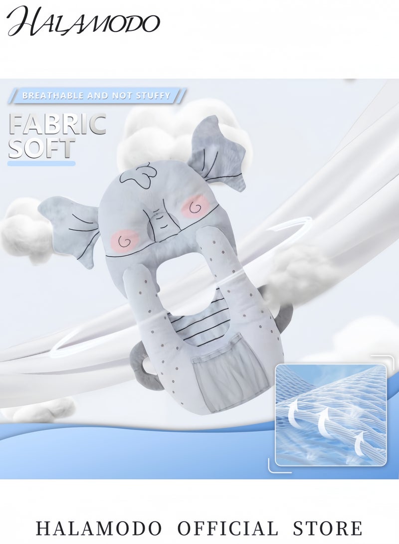 HALAMODO Adjustable Baby Bottle Holder Hands-Free Self Feeding Cushion and Support Pillow Portable Baby Feeding Pad for Infants Nursing Essentials for Newborns - Image 2