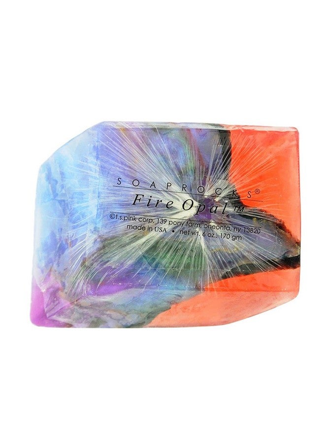 SoapRocks TS Pink FireOpal Soap that looks like a Rock ~ 6 oz. Gem Rocks Birthstone Jabón Gemstone - Image 1