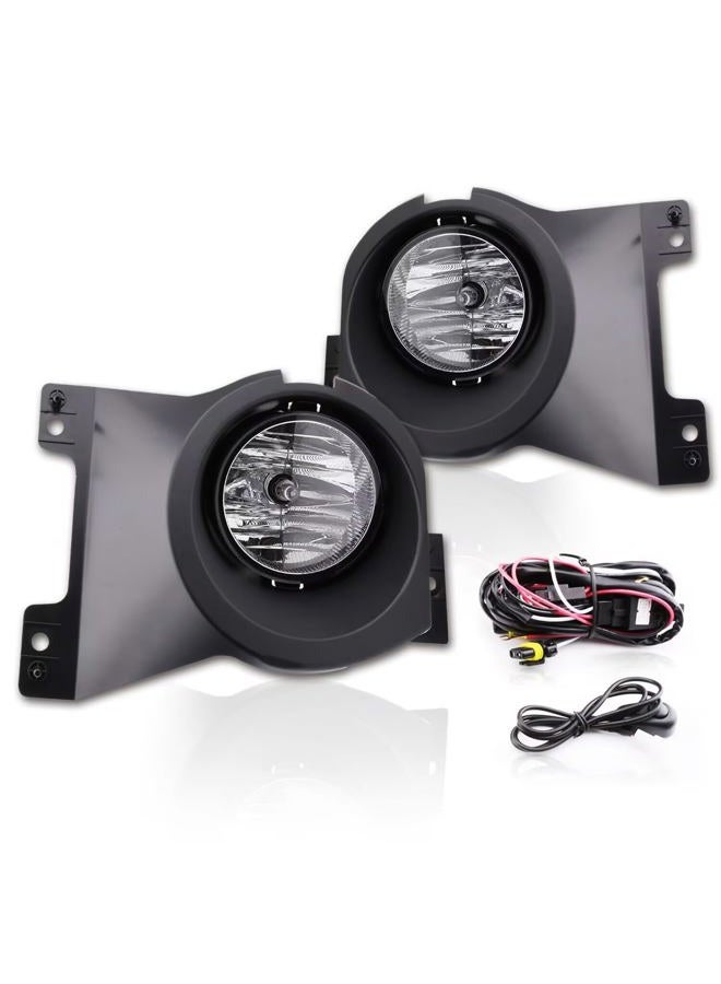 wideep Fog Light Assemblies with Bezels For F150 2009-2014 Ford, Upgrade Replacement Fog Lamp Assembly Kit with Housing, Plug and Play 3000K Yellow IP67 DC 12V 2Pcs, FL3Z-15200-A - Image 1