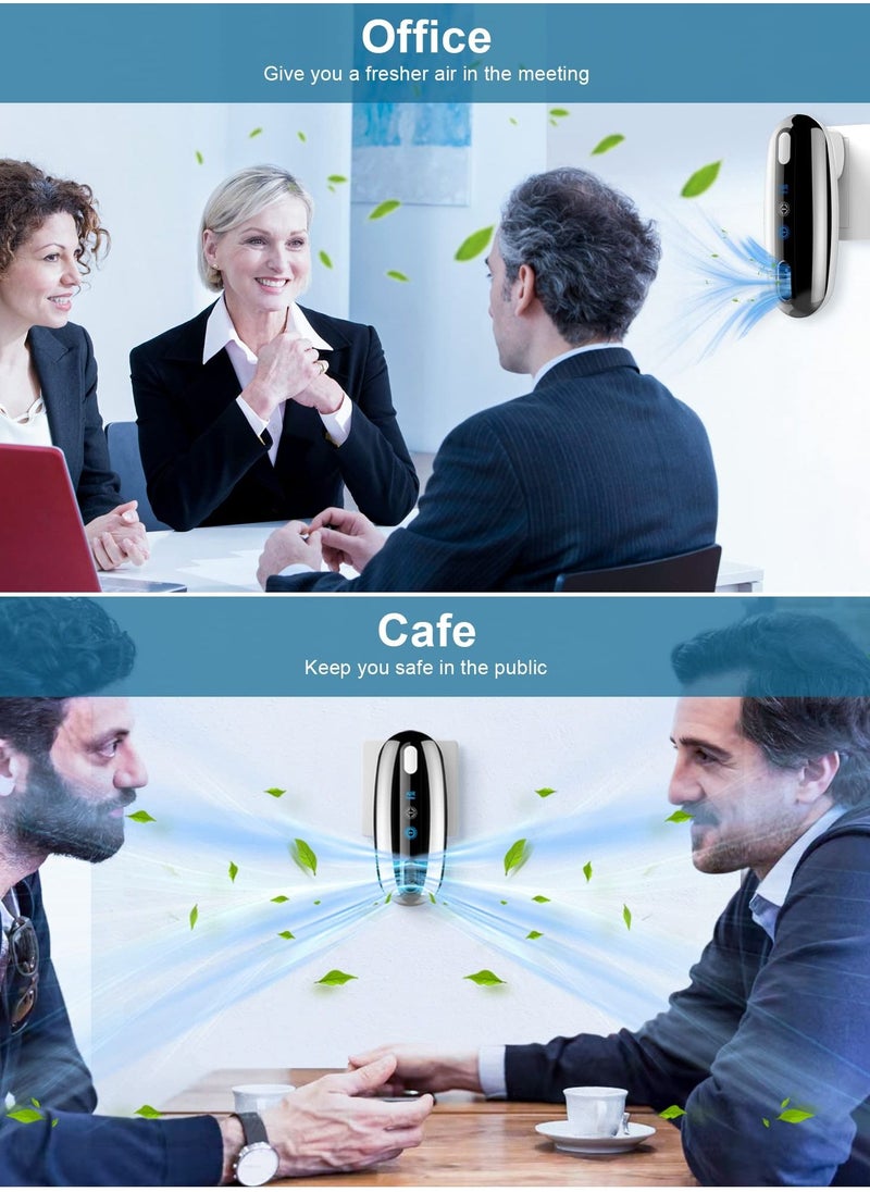 Excefore - أجهزة تنقية الهواء، جهاز تنقية الهواء بالقابس، أجهزة تنقية الهواء للمنزل وغرفة النوم والحيوانات الأليفة في المنزل، والحمام لتنظيف الروائح وحبوب اللقاح والغبار ووبر الحيوانات الأليفة، وضعان - Image 1