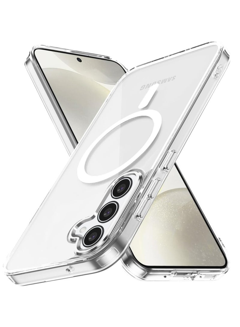 ميجوفاست جراب شفاف مغناطيسي هجين لهاتف Samsung Galaxy A26، متوافق مع MagSafe، PC مع تقنية TPU الهجينة لهاتف Galaxy A26 - Image 1