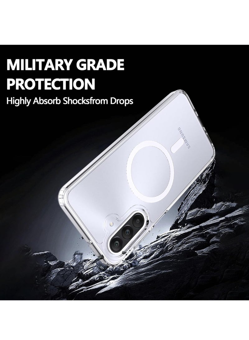 ميجوفاست جراب شفاف مغناطيسي هجين لهاتف Samsung Galaxy A26، متوافق مع MagSafe، PC مع تقنية TPU الهجينة لهاتف Galaxy A26 - Image 5