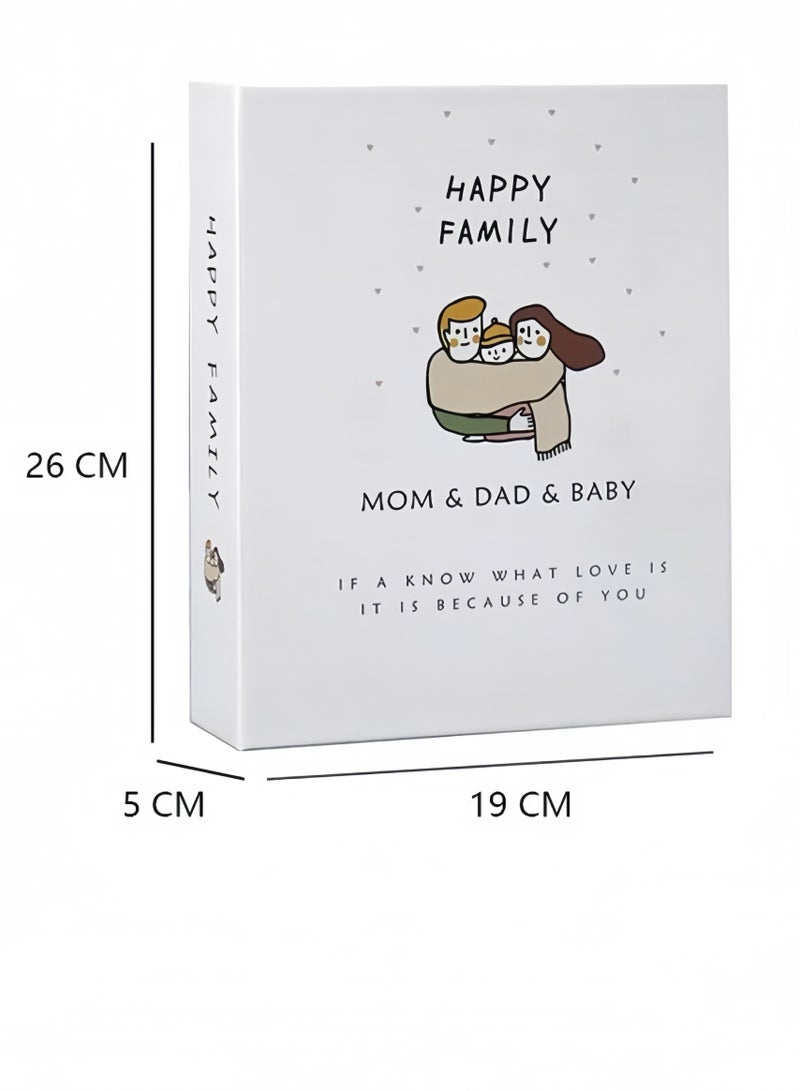 Lee Yon 200 Pockets Stamping Photo Album for 6 Inches Photos Portable Photo Album for Family Wedding Boys Girls, White - Image 4