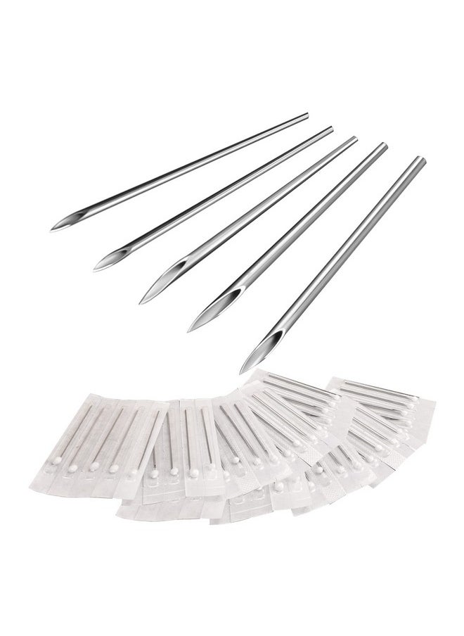 ATOMUS - Iercing Needles, Atomus 50Pcs Mixed Ear Nose Piercing Needles 12G 14G 16G 18G 20G Stainless Steel Navel Nipple Lip Body Piercing Needles - Image 1
