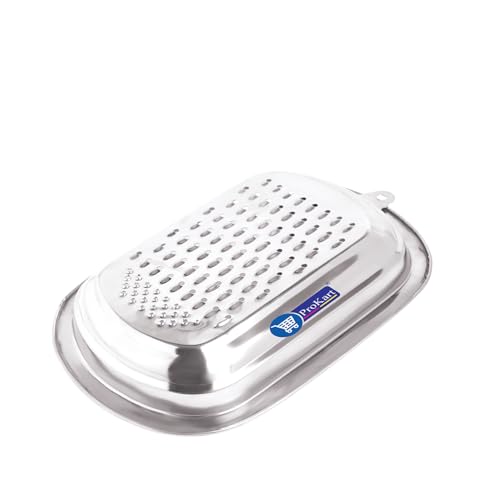 ProKart Heavy-Duty Stainless-Steel Sharp Blade Grater and Slicer for Vegetables, Coconut, Fruits, Sweets & Cheese | Carrot Greater | Square Shape Food Grater for Kitchen Daily Use (Large) - Image 2