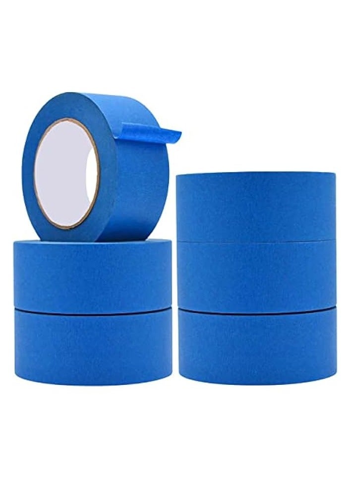 erorex [6 Rolls] Blue Painter’s Tape - 2" x 20 Yards Masking Tape for Painting, DIY Crafts & Home Office Use  - Image 1