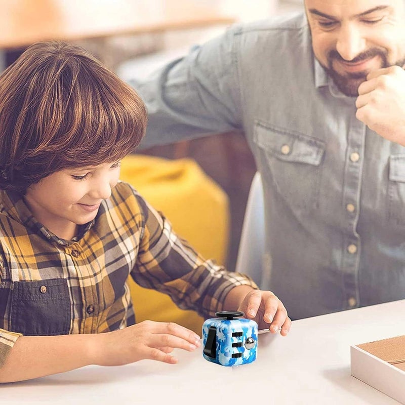 Fidget Cube Fidget Toy, Magic Cube Stress and Anxiety Relief Toys, Infinity Cube Fidget Toy Cube Relaxing Hand-Held for Adults, Killing Time Cool Fidget Block (Leopard Print-Colored) - Image 2