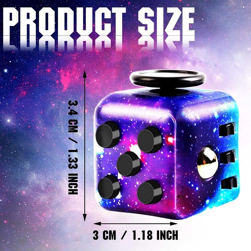 Fidget Cube Fidget Toy, Magic Cube Stress and Anxiety Relief Toys, Infinity Cube Fidget Toy Cube Relaxing Hand-Held for Adults, Killing Time Cool Fidget Block (Leopard Print-Colored) - Image 3