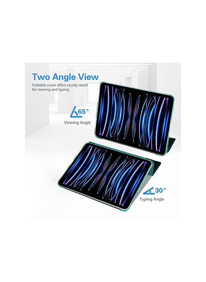 Procases iPad Pro 11 Inch Case 2022/2021/2020/2018, Slim Stand Hard Back Shell Smart Cover for iPad Pro 11 Inch 4th Generation 2022/3rd Gen 2021/2nd Gen 2020/1st Gen 2018 -Emerald - Image 5