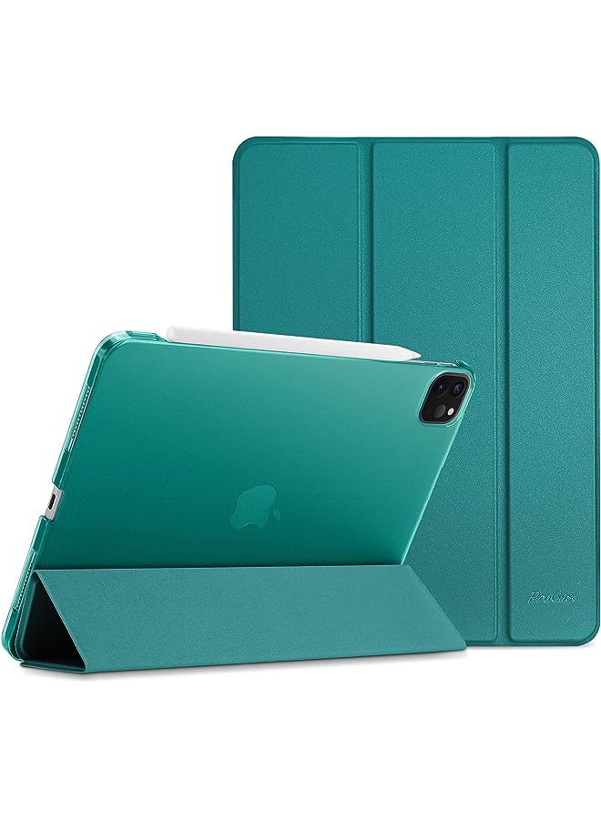 Procases iPad Pro 11 Inch Case 2022/2021/2020/2018, Slim Stand Hard Back Shell Smart Cover for iPad Pro 11 Inch 4th Generation 2022/3rd Gen 2021/2nd Gen 2020/1st Gen 2018 -Emerald - Image 1