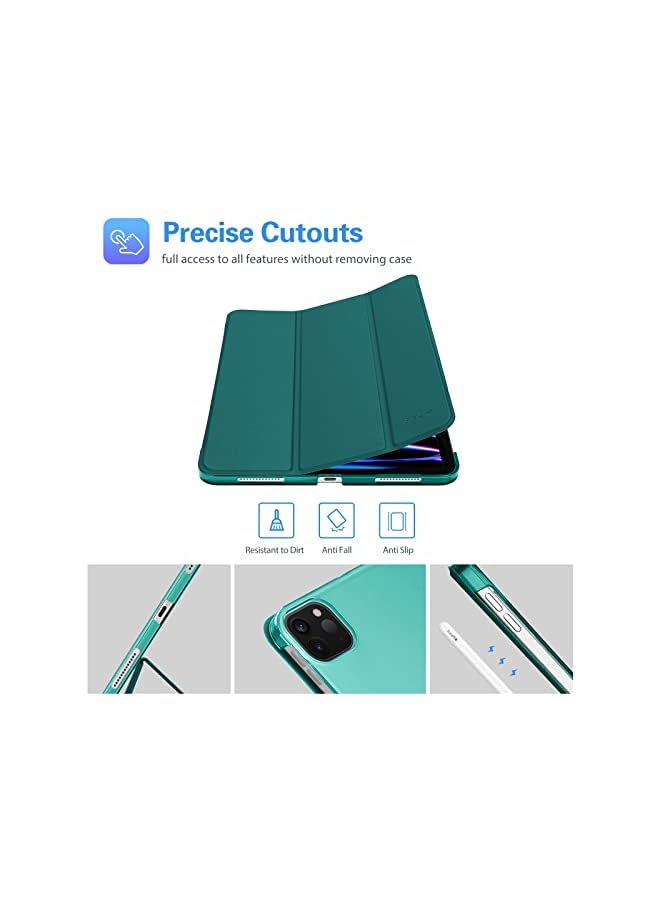 Procases iPad Pro 11 Inch Case 2022/2021/2020/2018, Slim Stand Hard Back Shell Smart Cover for iPad Pro 11 Inch 4th Generation 2022/3rd Gen 2021/2nd Gen 2020/1st Gen 2018 -Emerald - Image 4