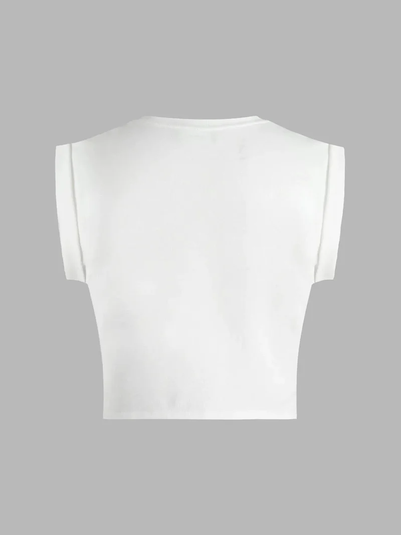 هيكاب Printed Crop T-Shirt