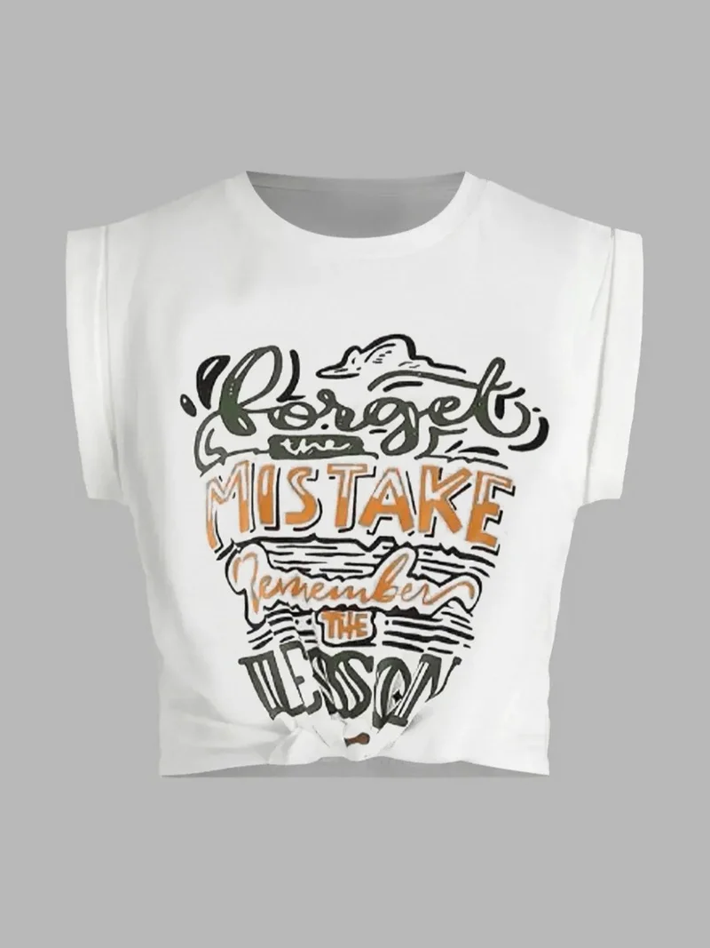 هيكاب Printed Crop T-Shirt