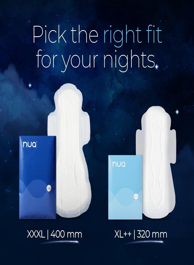 Nua All Night Comfort Sanitary Pads | Pack of 20 (XL++ 320mm) | Twin Layer Protection | 50% Wider Back and Anti Stain Wings | Upto 10 Hours of Absorption | Super Soft and Breathable | No Rashes | 100% Toxic-Free - Image 5
