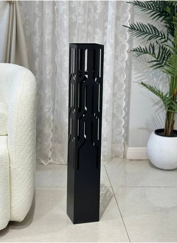 fan baytk - Incense burner with a distinctive design, black color, dimensions: 17 cm wide, 17 cm long, 80 cm high - Image 1