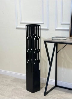 fan baytk Incense burner with a distinctive design, black color, dimensions: 17 cm wide, 17 cm long, 80 cm high  - Image 1